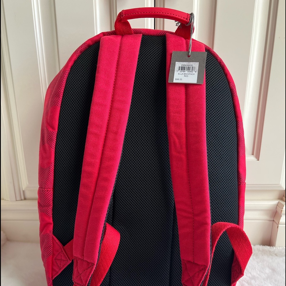 NWT Authentic Fossil Ella Backpack, Red